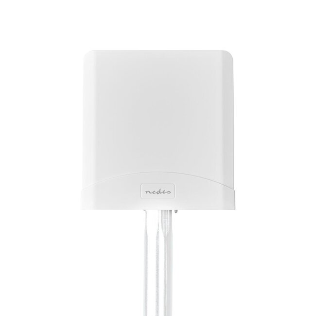 Nedis GSM/3G/4G/5G IPx3 Innen-/Außenantenne mit SMA (m) Stecker - 4-6 dBi / Weiß - 2,5 m