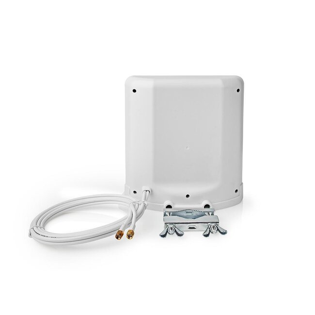 Nedis GSM/3G/4G/5G IPx3 Innen-/Außenantenne mit SMA (m) Stecker - 4-6 dBi / Weiß - 2,5 m