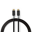 Nedis USB-C auf USB-C Kabel mit E-Marker Chip - USB3.2 (bis 20 Gbit/s) - PD bis 20V/5A - Video 4K 60Hz - Schwarz - 2 Meter