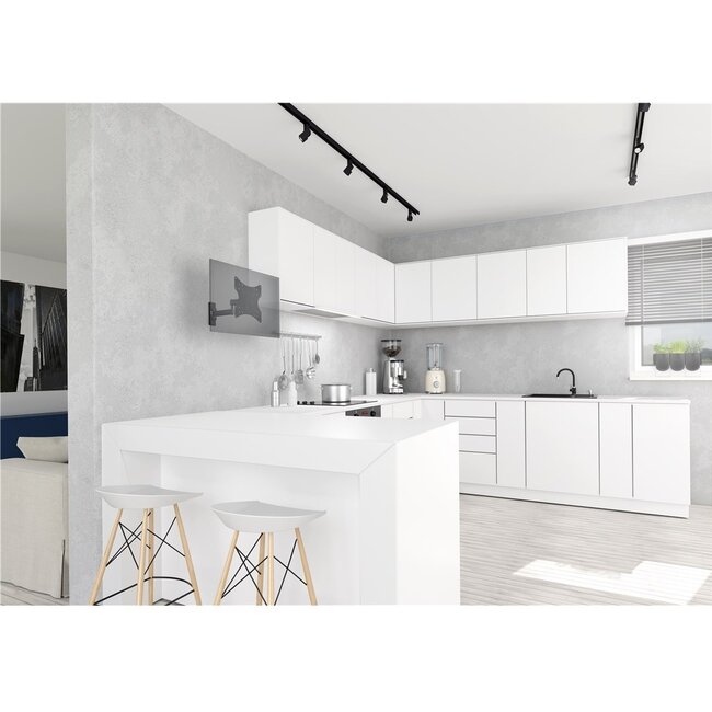 Goobay Basic Serie Full Motion S Wandhalterung für Bildschirme bis 42 Zoll / 3 Drehpunkte