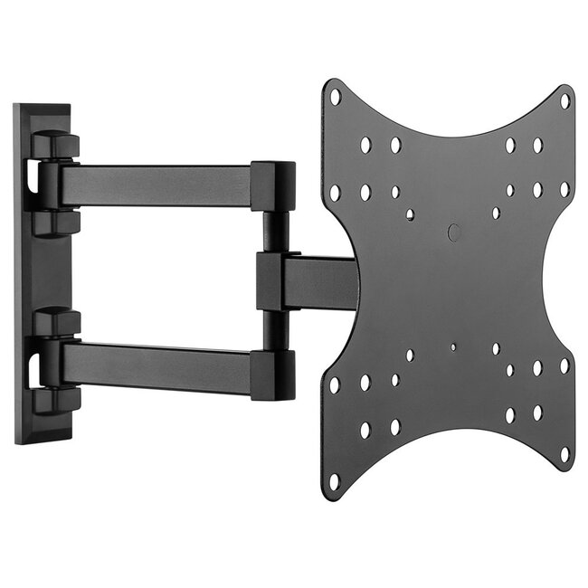 Goobay Basic Serie Full-Motion S Wandhalterung mit extra langem Arm für Bildschirme bis 42 Zoll / 3 Drehpunkte