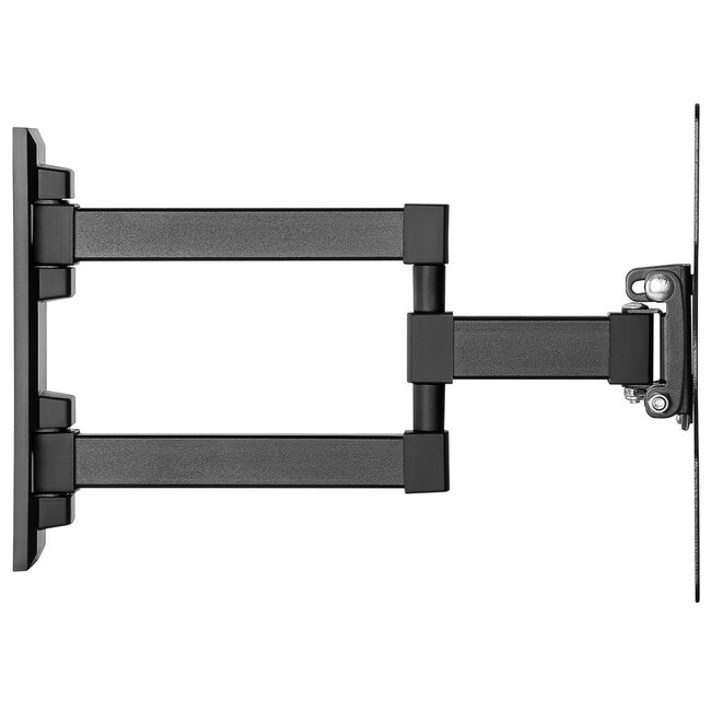 Goobay Basic Serie Full-Motion S Wandhalterung mit extra langem Arm für Bildschirme bis 42 Zoll / 3 Drehpunkte