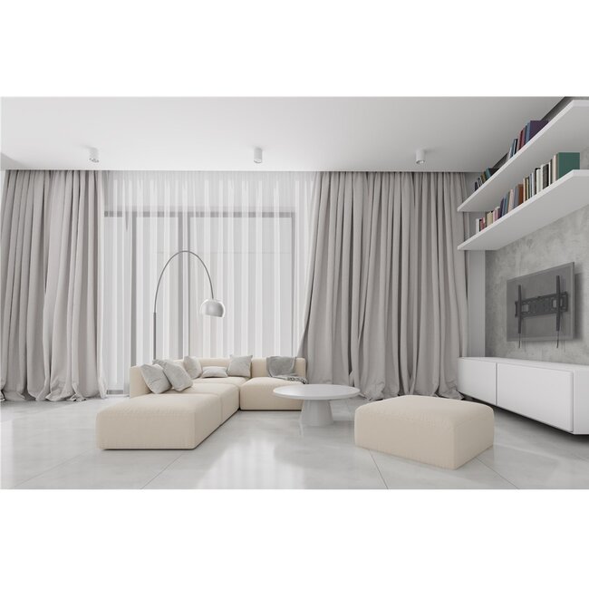 Goobay Pro Serie Feste L-Wandhalterung für Bildschirme bis 70 Zoll