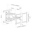 Cavus Full Motion Schwerlast-Wandhalterung mit extra langem Arm für Bildschirme bis 80 Zoll / 3 Drehpunkte