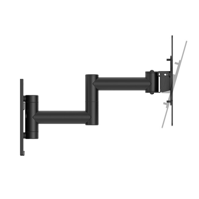 Cavus Premium Full Motion Wandhalterung für Bildschirme bis 37 Zoll / 3 Drehpunkte - Schwarz beschichteter Stahl