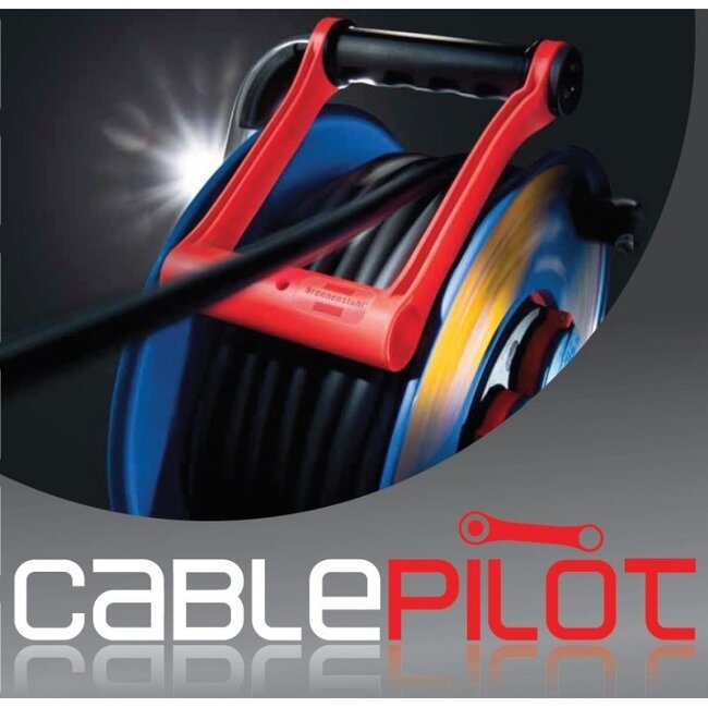 Brennenstuhl Garant CEE 3-polige IP44 Camping-/Maritime Kabeltrommel 2-fach Blau/Orange - 25m