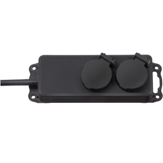 Brennenstuhl Brennenstuhl IP44 Outdoor-Steckdosenleiste 2-fach Schwarz - 2 Meter