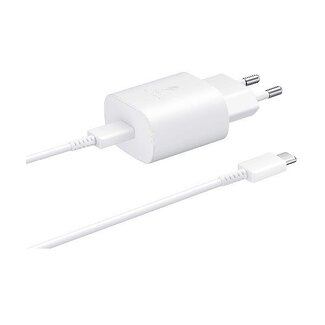 Samsung Samsung USB-C Ladegerät 25W mit Kabel – Super Fast Charging PD3.0 – Weiß