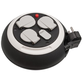 Brennenstuhl Brennenstuhl Comfort-Line Kabelbox 3-fach + 2x USB, 3m, Schwarz/Weiß