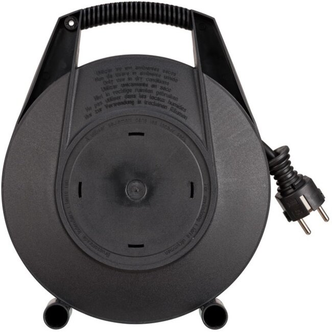 Brennenstuhl Vario Line Mini-Kabeltrommel 4-fach Schwarz/Grau - 5m