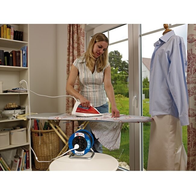 Brennenstuhl Garant kompakte Kabeltrommel 4-fach / Blau/Schwarz - 15 m