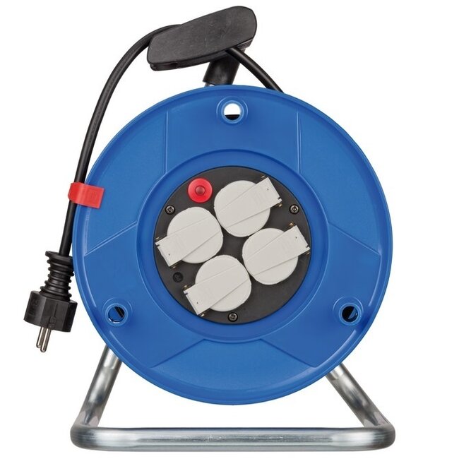 Brennenstuhl Garant Kabeltrommel 4-fach - 3x1,50mm² - Blau/Schwarz - 25m
