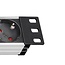 Brennenstuhl Alu-Line 19'' Steckdosenleiste - CEE 7/7 - 9x CEE 7/3 - ohne Schalter / Schwarz - 2m