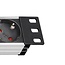 Brennenstuhl Alu-Line 19'' Steckdosenleiste - CEE 7/7 - 8x CEE 7/3 - mit Schalter / Schwarz - 2 Meter