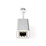 Nedis Premium USB-A zu RJ45 Gigabit Ethernet LAN Adapter - USB 3.0 - CAT6 / Aluminium - 0,20 m