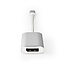 Nedis Premium USB-C auf DisplayPort & USB-C PD Adapter mit DP Alt Mode (4K 60 Hz) / Aluminium - 0,20 m