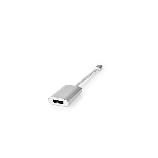 Nedis Premium USB-C auf DisplayPort & USB-C PD Adapter mit DP Alt Mode (4K 60 Hz) / Aluminium - 0,20 m