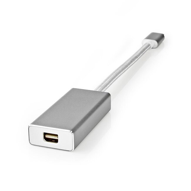 Nedis Premium USB-C auf Mini DisplayPort Adapter mit DP Alt Mode (4K 60 Hz) / Aluminium - 0,20 m