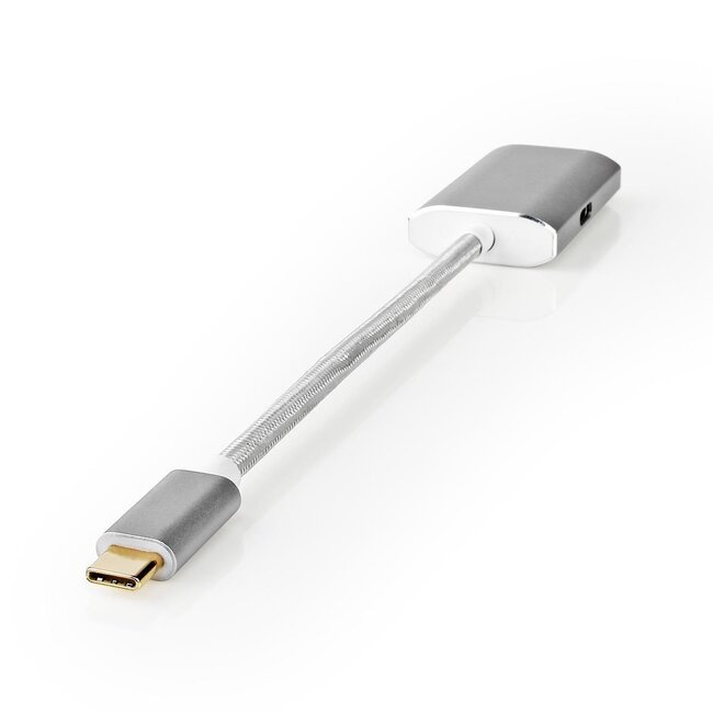Nedis Premium USB-C auf Mini DisplayPort & USB-C PD Adapter mit DP Alt Mode (4K 60 Hz) / Aluminium - 0,20 m