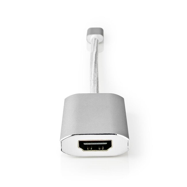 Nedis Premium USB-C auf HDMI 4K 60Hz & USB-C PD 60W Adapter Aluminium - 0,20 m