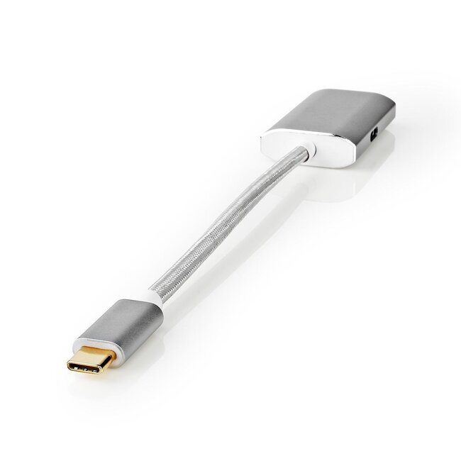 Nedis Premium USB-C auf HDMI 4K 60Hz & USB-C PD 60W Adapter Aluminium - 0,20 m