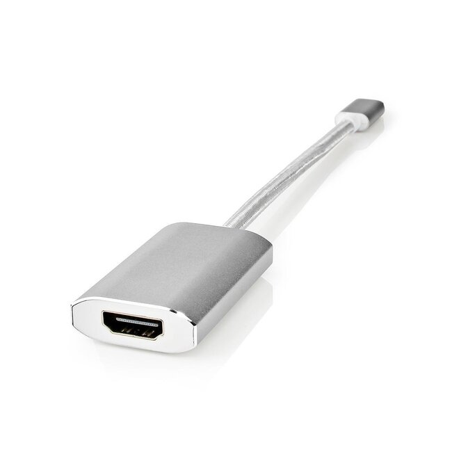 Nedis Premium USB-C auf HDMI 4K 60Hz & USB-C PD 60W Adapter Aluminium - 0,20 m