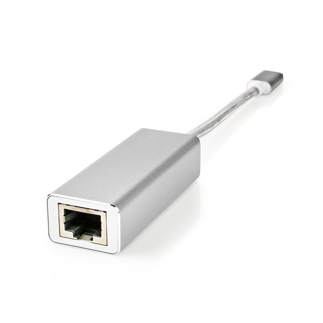Nedis Premium USB-C zu RJ45 Gigabit Ethernet LAN Adapter - USB 3.0 - CAT6 / Aluminium - 0,20 m