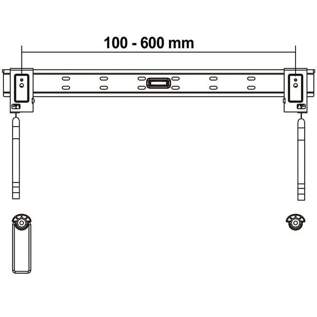 My Wall Wandhalterung für Bildschirme bis 70 Zoll / fest