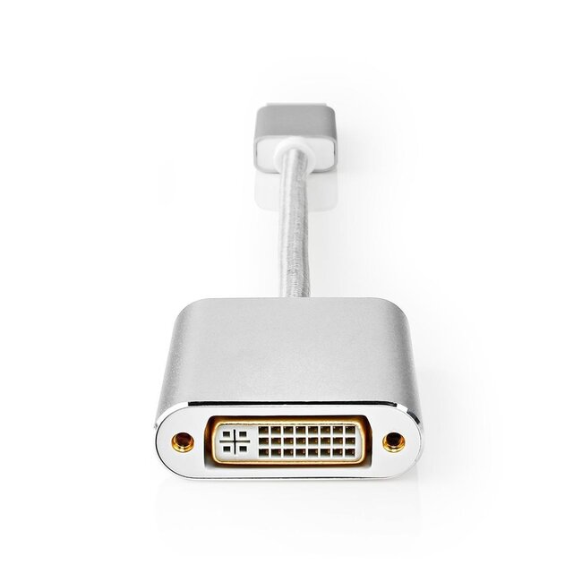 Nedis Premium DisplayPort 1.2 auf DVI Adapter (1920 x 1200) Aluminium - 0,20 m