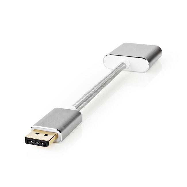 Nedis Premium DisplayPort 1.2 auf DVI Adapter (1920 x 1200) Aluminium - 0,20 m