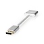 Nedis Premium DisplayPort 1.2 auf DVI Adapter (1920 x 1200) Aluminium - 0,20 m