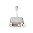 Nedis Premium Mini DisplayPort 1.2 auf DVI Adapter (1920 x 1200) Aluminium - 0,20 m