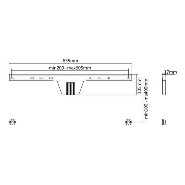 My Wall Wandhalterung für Bildschirme bis 80 Zoll / fest