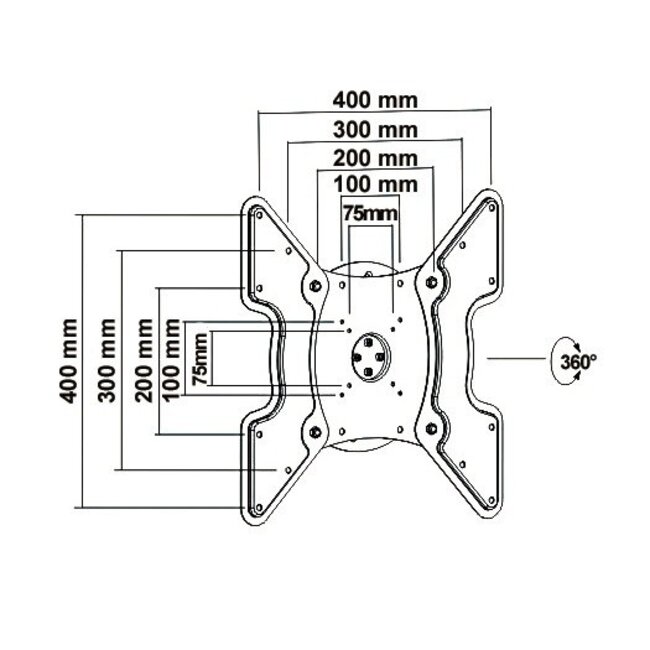 My Wall Wandhalterung für Bildschirme bis 42 Zoll / 360° drehbar