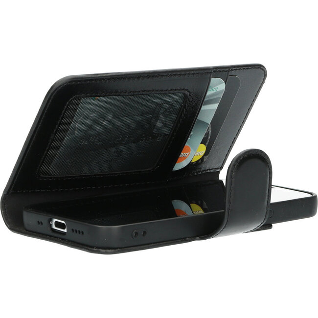 Mobiparts Excellent Wallet Case 2.0 für Apple iPhone 12 Mini / Schwarz