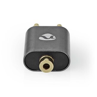 Nedis Nedis Premium Tulpen-auf-3,5mm Klinke Stereo Audio Adapter, Schwarz