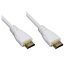 HDMI-Kabel Version 1.4 (4K 30Hz) - CU Kupferleiter / Weiß - 0,5 Meter