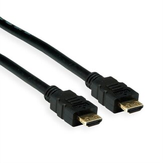 Value HDMI-Kabel mit Semi-Lock Steckern - Version 2.0 (4K 60Hz + HDR) / Schwarz - 1,5 m