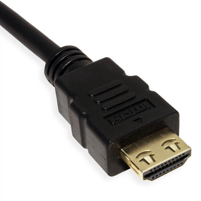 HDMI-Kabel mit Semi-Lock Steckern - Version 2.0 (4K 60Hz + HDR) / Schwarz - 7,5 Meter