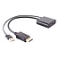 Aktiver HDMI (w) zu DisplayPort (m) Adapter - HDMI 1.4 / DP 1.2 (4K 30Hz) - USB-A Stromversorgung - 0,30 m - Schwarz