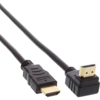 InLine HDMI-Kabel 90° Winkel nach oben - Version 1.4 (4K 30Hz) - 7,5 m