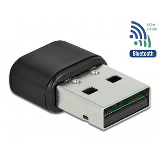 DeLOCK DeLOCK USB-A WLAN & Bluetooth Dongle Dual Band AC600 600 Mbps