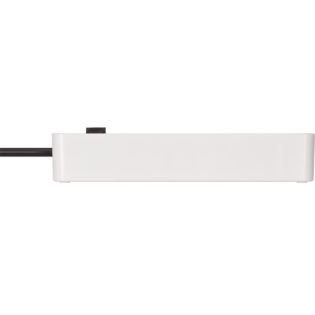 Brennenstuhl Ecolor Steckdosenleiste 4-fach mit Schalter, Schwarz/Weiß - 1,5 m
