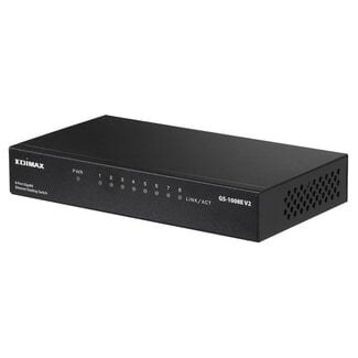 Edimax Edimax GS-1008E V2 Gigabit Ethernet Switch 8 Ports Schwarz