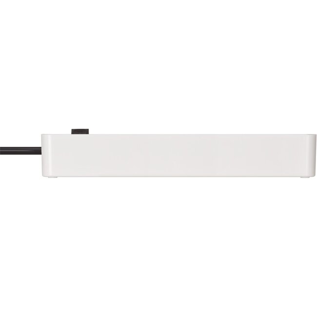 Brennenstuhl Ecolor Steckdosenleiste 4-fach, 2x USB, Schalter, 1,5m, Schwarz/Weiß