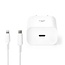 Nedis Heimladegerät mit 1 USB-C PD Port und separatem 8-Pin Lightning-USB-C Kabel - 20W / Weiß - 1 Meter