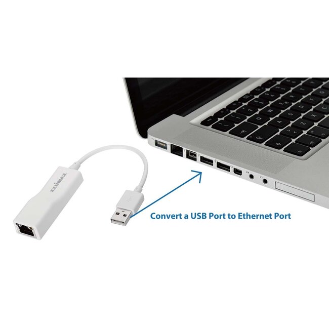 Edimax EU-4208 USB-A zu RJ45 Fast Ethernet LAN Adapter - USB 2.0 - CAT5 / Weiß - 0,10 m