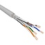 S/FTP CAT6 Gigabit Netzwerkkabel flexibel AWG27 Grau 100m