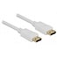 Premium DisplayPort Kabel - Version 1.2 (4K 60Hz) / Weiß - 1,5 Meter