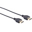 Dünnes DisplayPort-Kabel 1.2 (4K 60Hz) Schwarz - 3 Meter